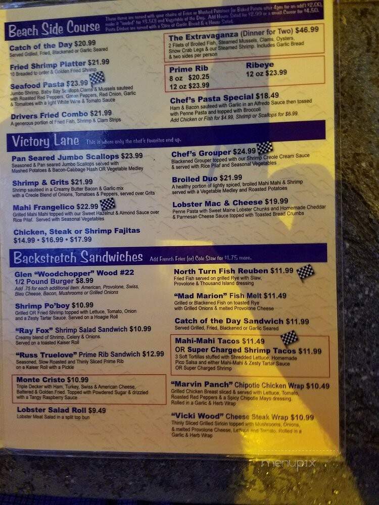 Racing's North Turn - Port Orange, FL menu_pic