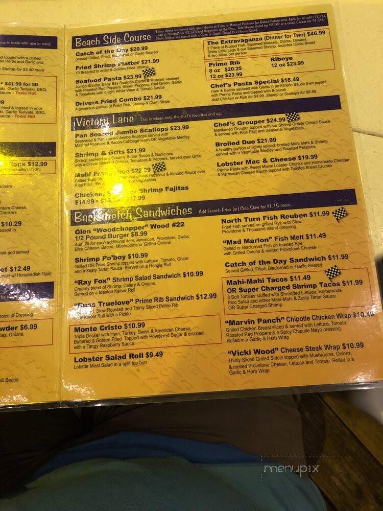 Racing's North Turn - Port Orange, FL menu_pic