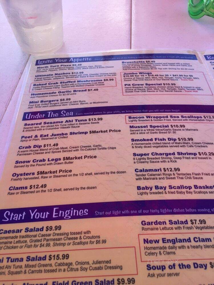Racing's North Turn - Port Orange, FL menu_pic