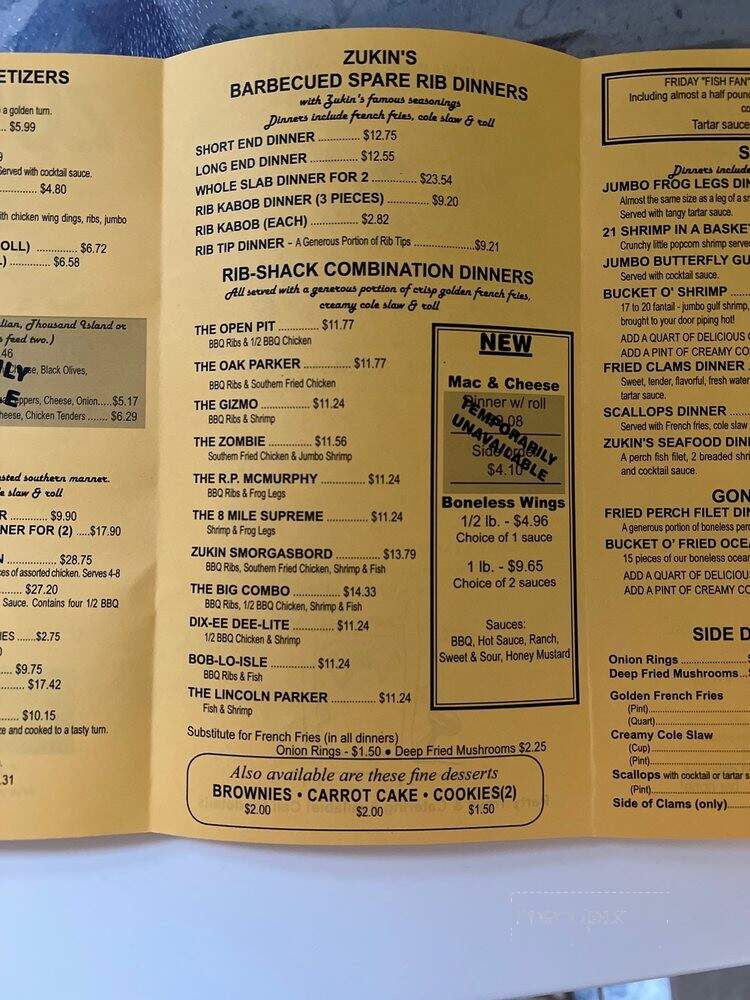 Zukin's Rib Shack - Lincoln Park, MI