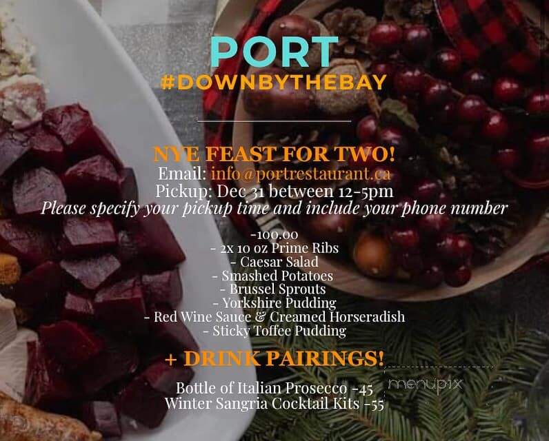 Port Restaurant - Pickering, ON menu_pic