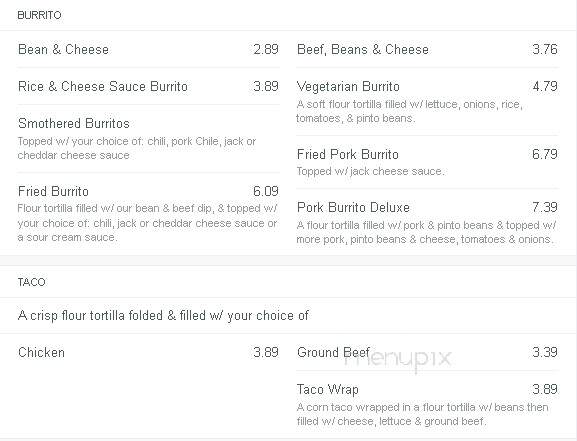 Greendoor La Familia - Arkansas City, KS menu_pic