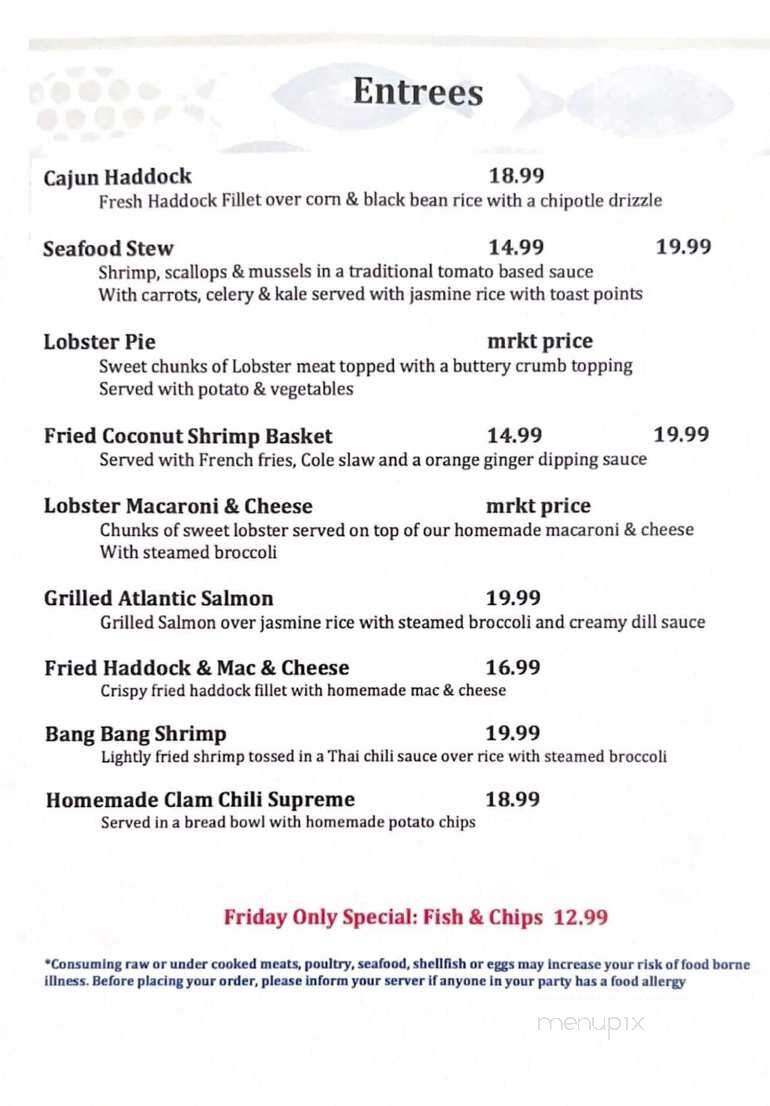 Harry's Restaurant - Westborough, MA menu_pic