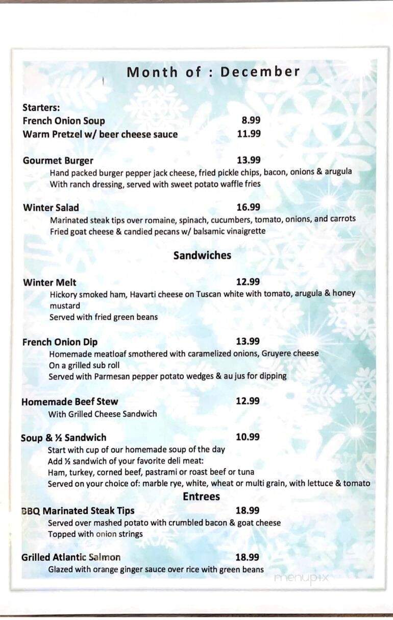 Harry's Restaurant - Westborough, MA menu_pic