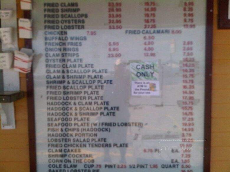 Brown's Seabrook Lobster Pound - Seabrook, NH menu_pic