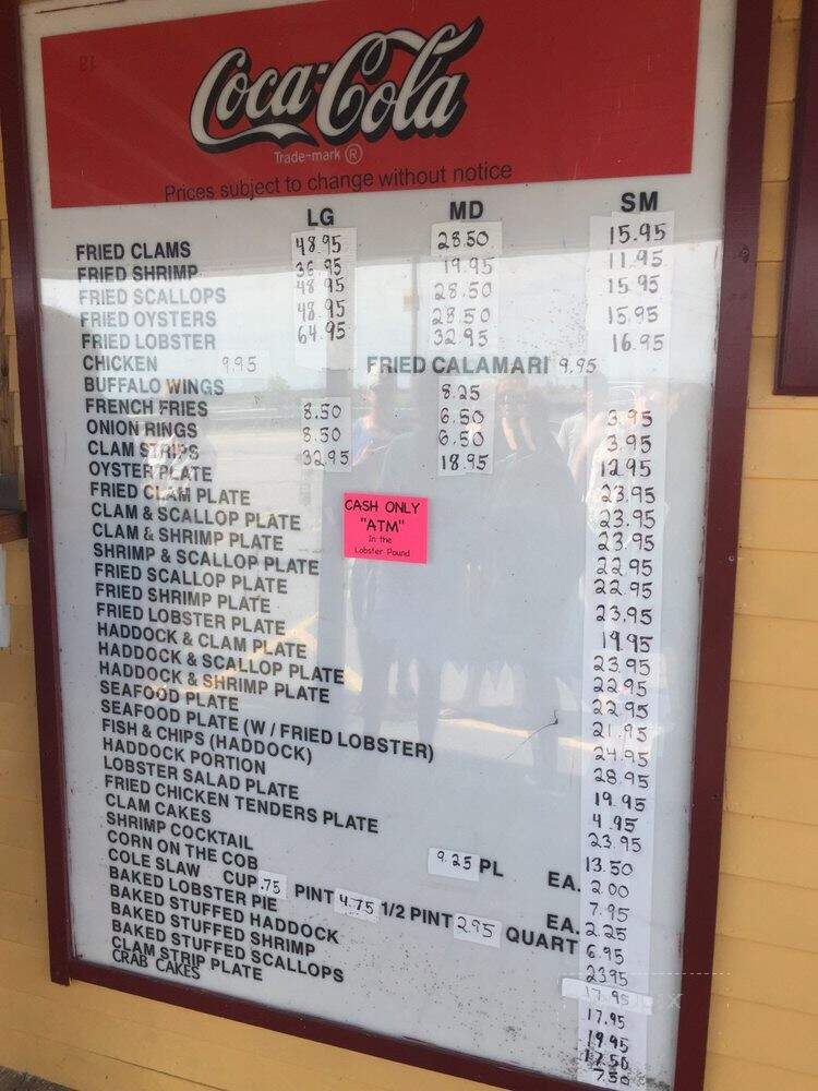 Brown's Seabrook Lobster Pound - Seabrook, NH menu_pic