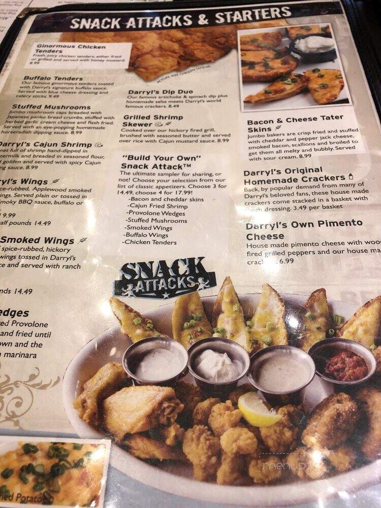 Darryl's Restaurant & Bar - Greensboro, NC menu_pic