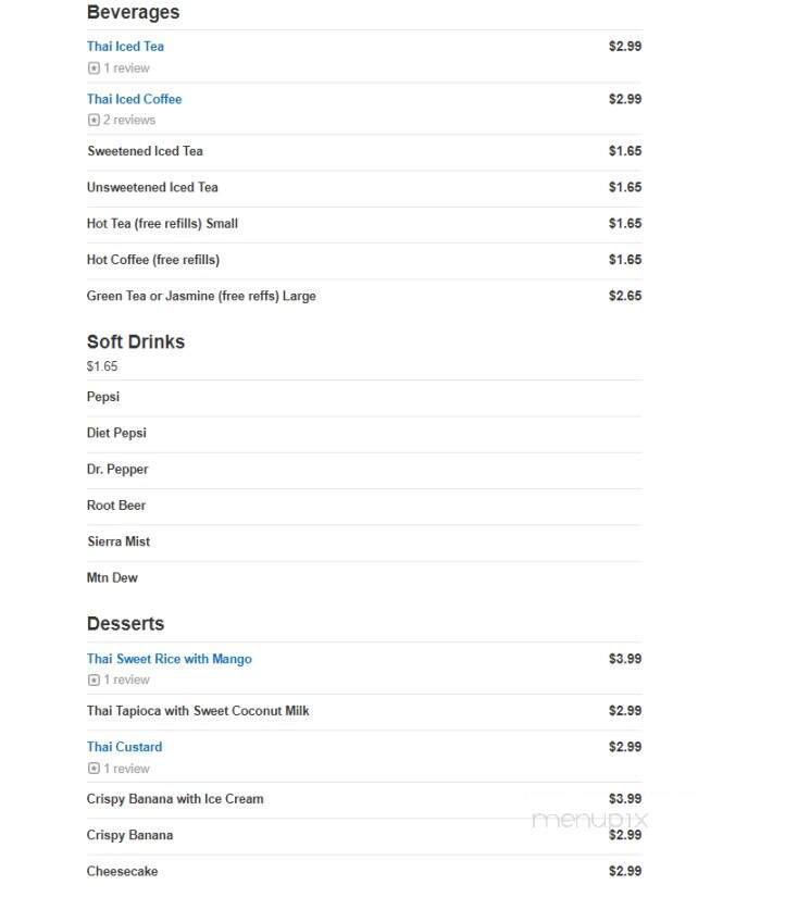 Pakha's Thai House - Dillsburg, PA menu_pic