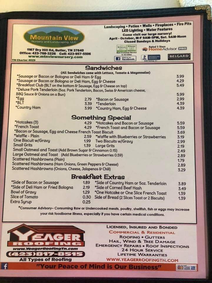 Pennymans Diner - Johnson City, TN menu_pic