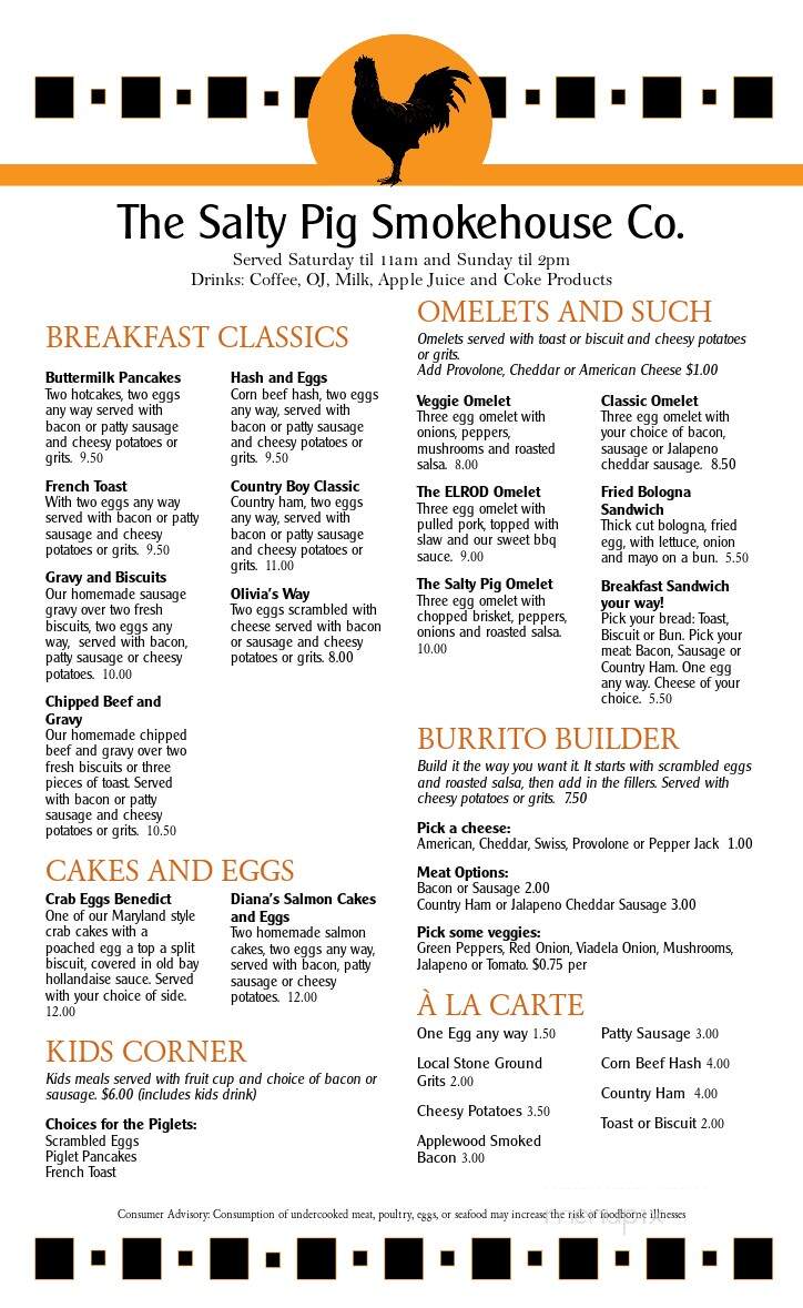 Smokey Pig - Ashland, VA menu_pic