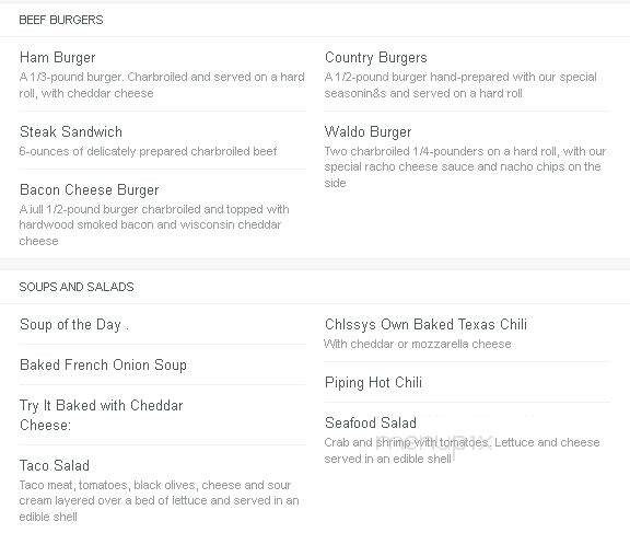 Chissy's Pub & Grill - Waldo, WI