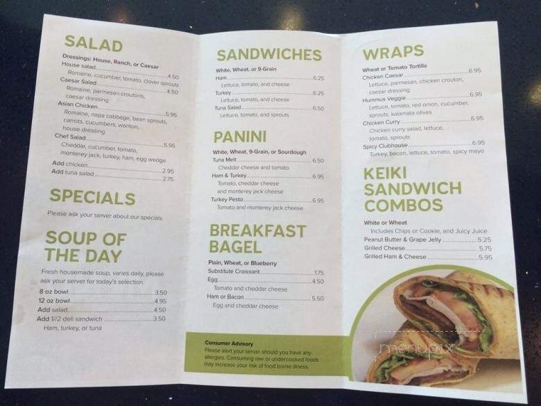 Kroc Cafe - Kapolei, HI menu_pic