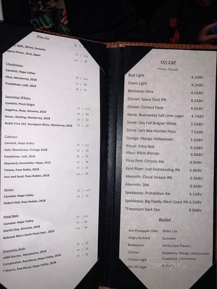 The Oak Glen Steakhouse & Saloon - Yucaipa, CA menu_pic