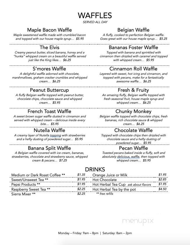 Cornerstone Cafe and Coffee - Benson, NC menu_pic