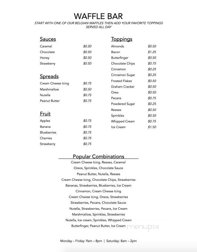 Cornerstone Cafe and Coffee - Benson, NC menu_pic