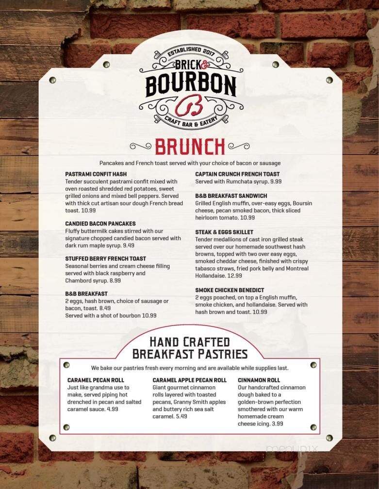 Brick & Bourbon - St. Cloud, MN menu_pic