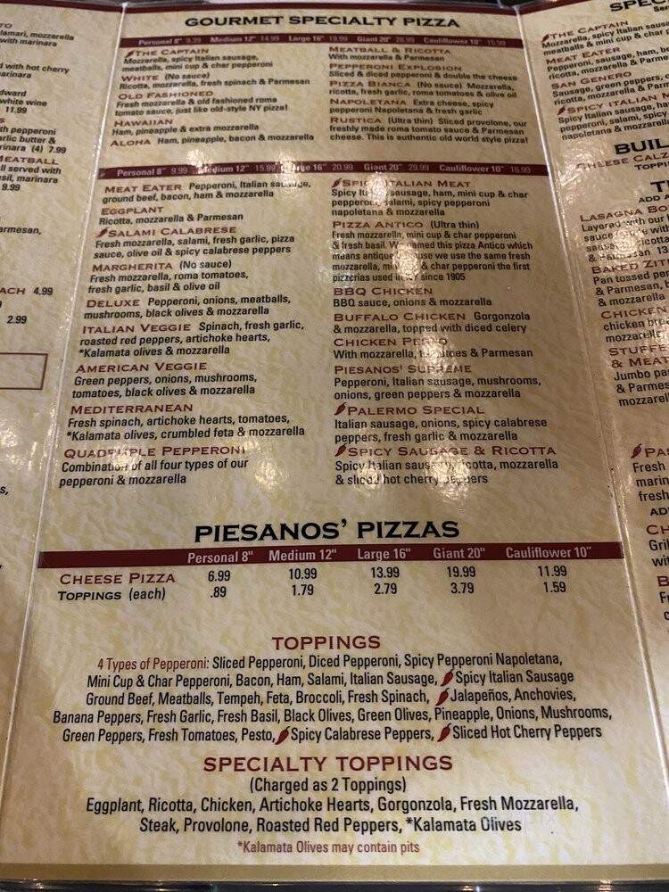 Piesanos Stone Fired Pizza - Clermont, FL