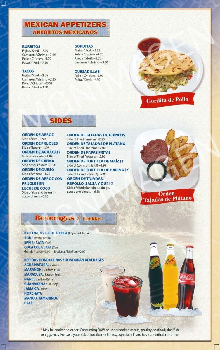 Pirulos Restaurant - Spindale, NC menu_pic