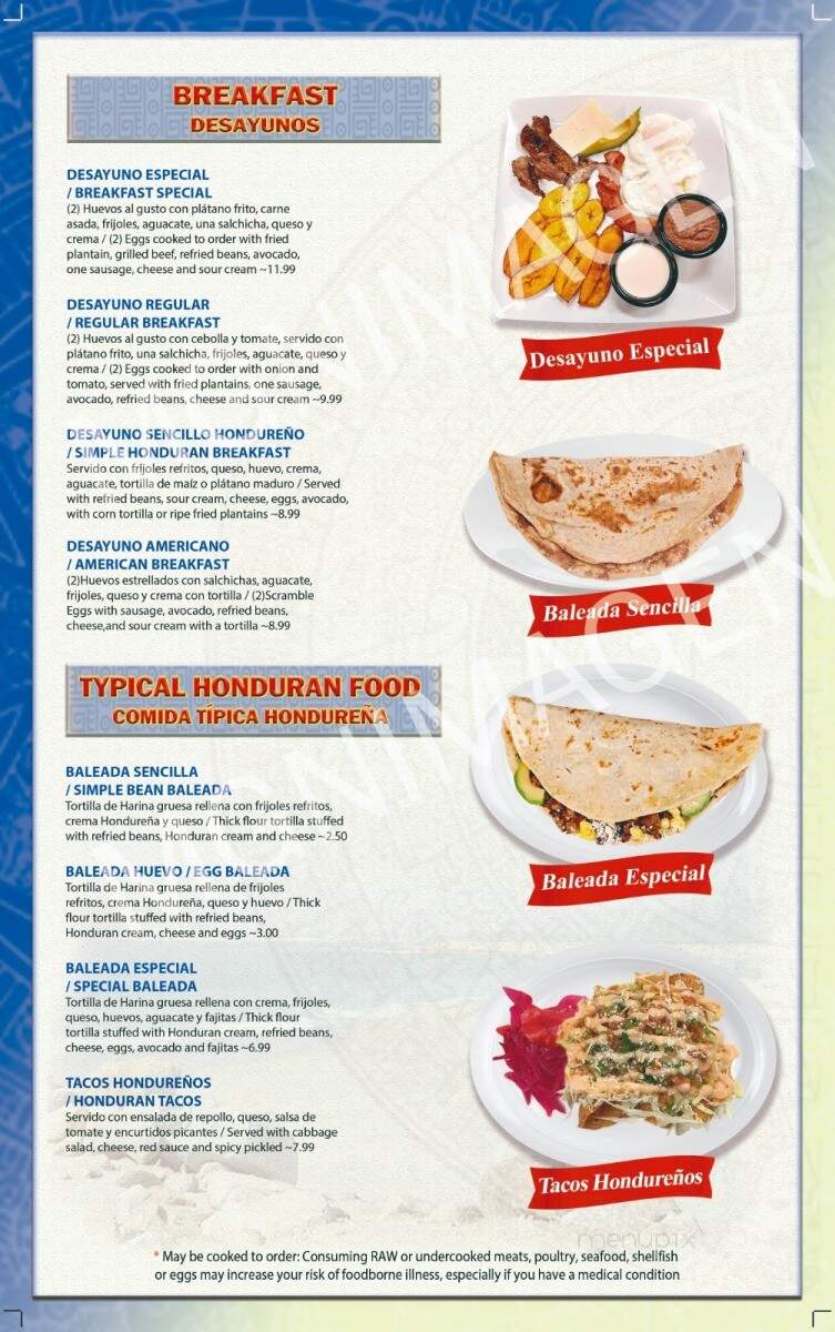 Pirulos Restaurant - Spindale, NC menu_pic