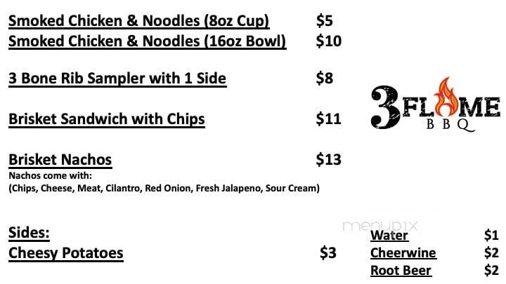 3 Flame BBQ - Sunbury, OH menu_pic