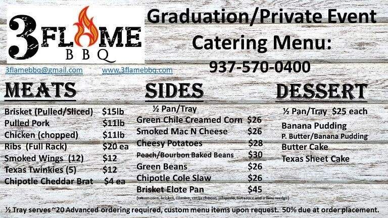 3 Flame BBQ - Sunbury, OH menu_pic