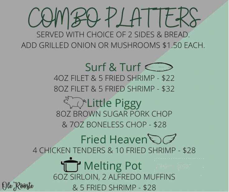 Ole Rooste - Connersville, IN menu_pic