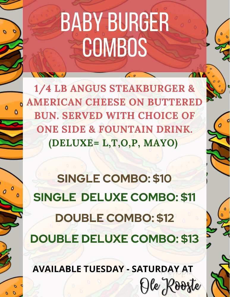 Ole Rooste - Connersville, IN menu_pic