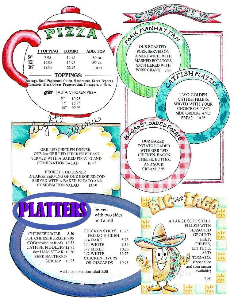 Silver Bell Restaurant - Wadesville, IN menu_pic