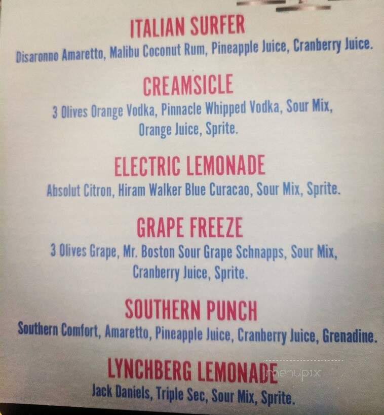 Smitty's Place - Elyria, OH menu_pic