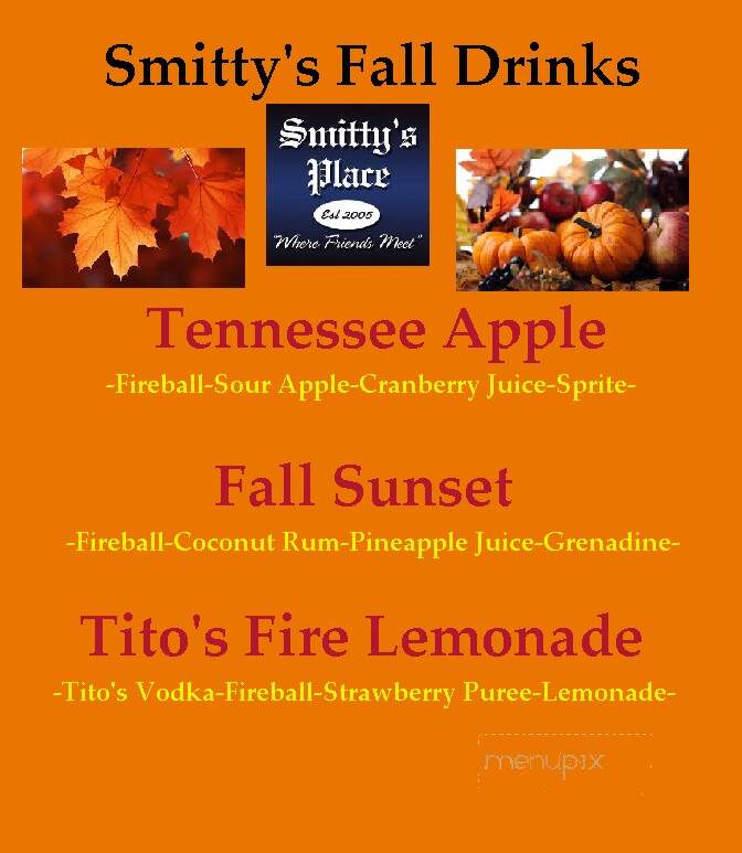 Smitty's Place - Elyria, OH menu_pic