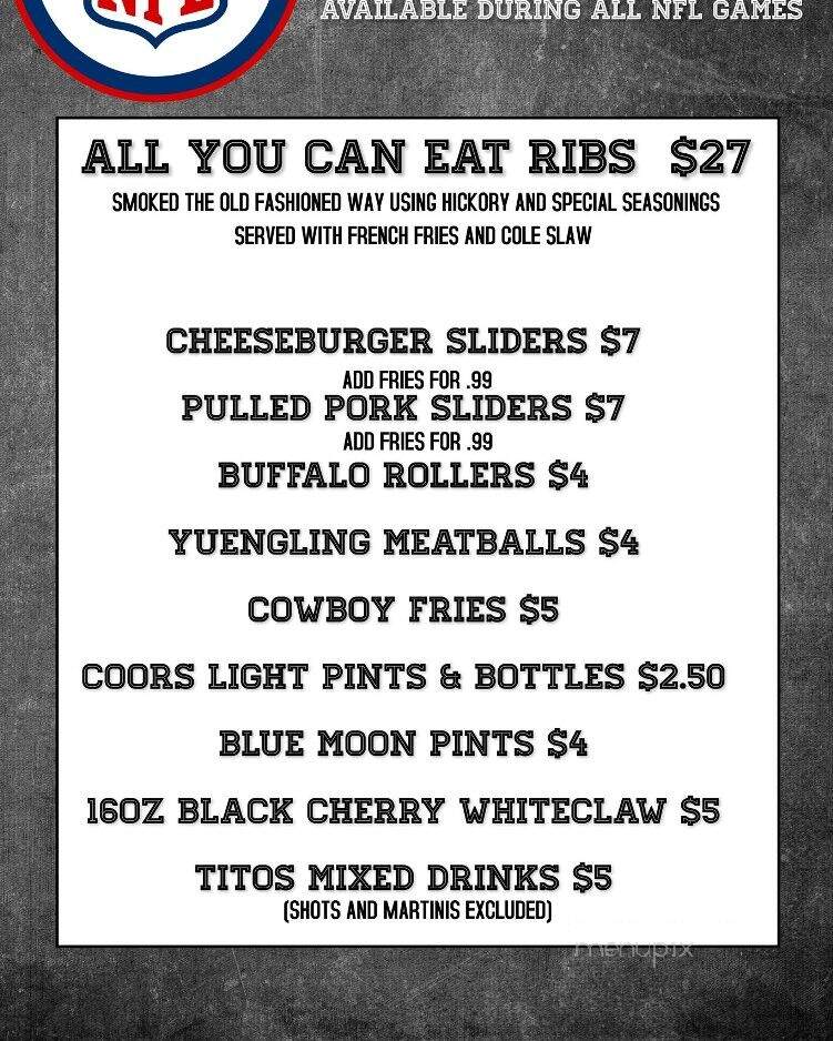 Fireside Bar and Grill - Marlboro, NJ menu_pic