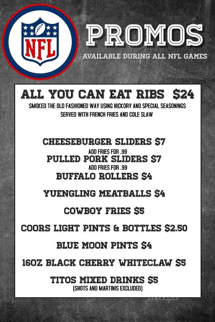 Fireside Bar and Grill - Marlboro, NJ menu_pic