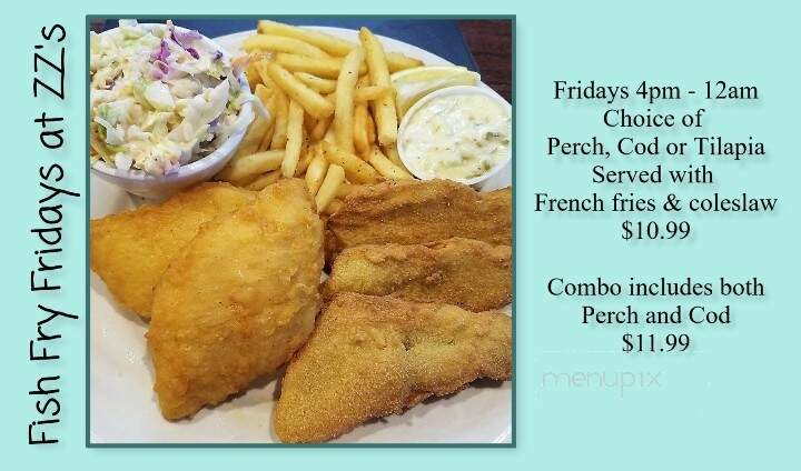 Zz's Sports Bar & Grill - Adrian, MI menu_pic