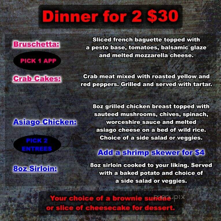 Zz's Sports Bar & Grill - Adrian, MI menu_pic