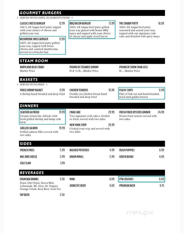 Port Tobacco Restaurant - Port Tobacco, MD menu_pic