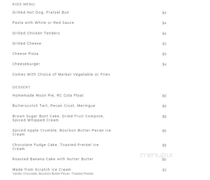 Bowery - Franklin, NC menu_pic