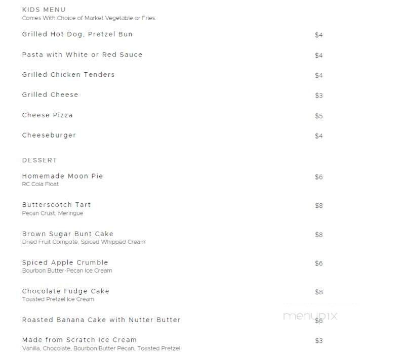 Bowery - Franklin, NC menu_pic