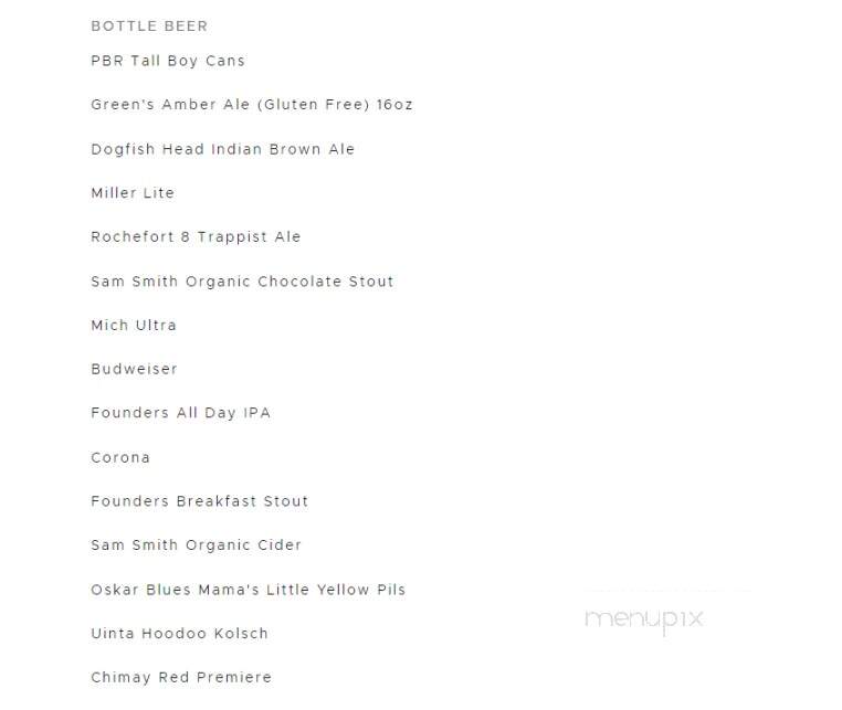 Bowery - Franklin, NC menu_pic