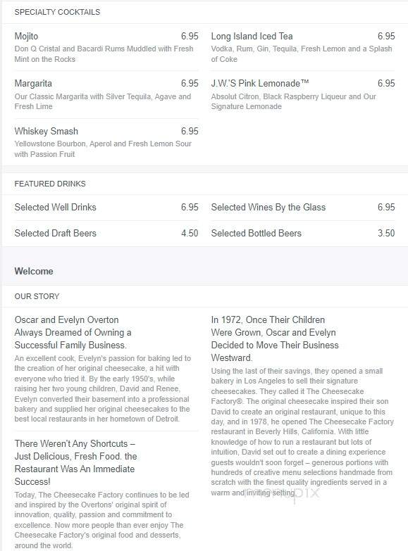 Naples Cheesecake Co. - Naples, FL menu_pic