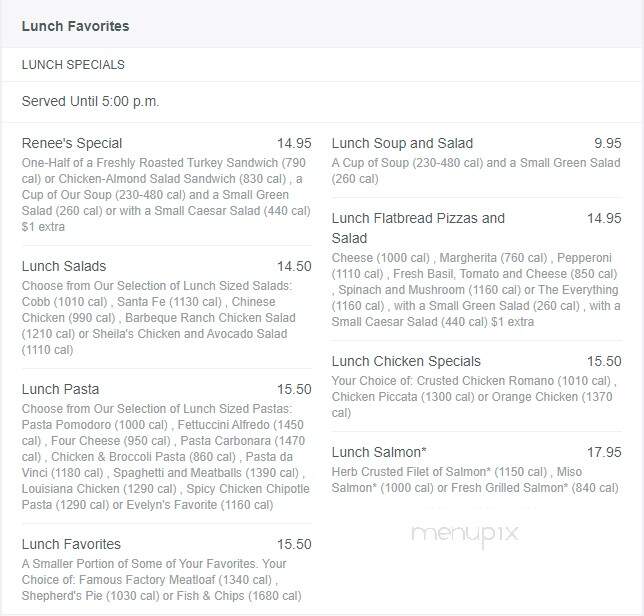 Naples Cheesecake Co. - Naples, FL menu_pic