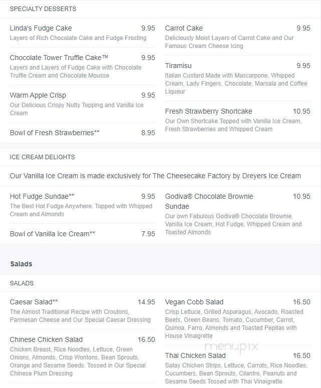 Naples Cheesecake Co. - Naples, FL menu_pic
