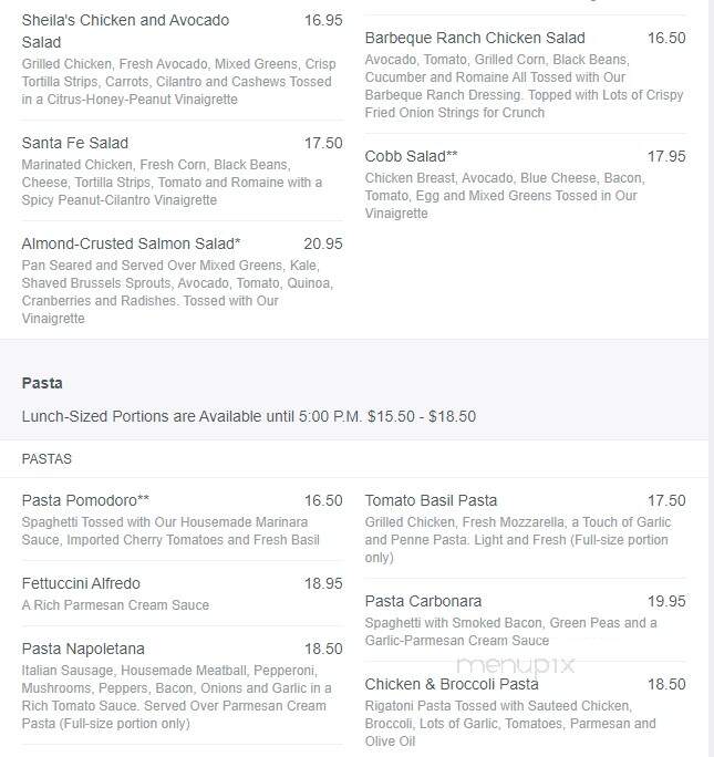 Naples Cheesecake Co. - Naples, FL menu_pic