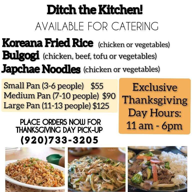 Koreana Restaurant - Appleton, WI