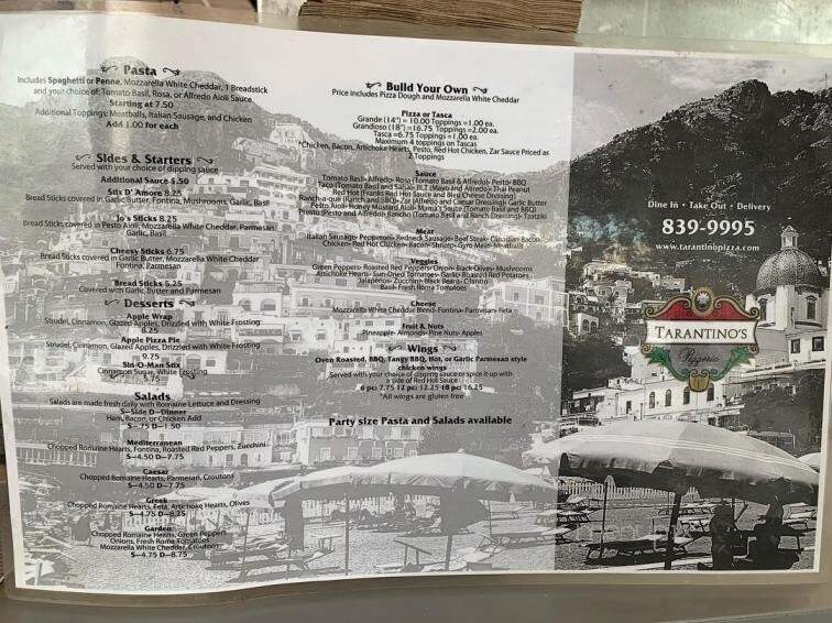 Tarantino's Pizzeria - Billings, MT menu_pic