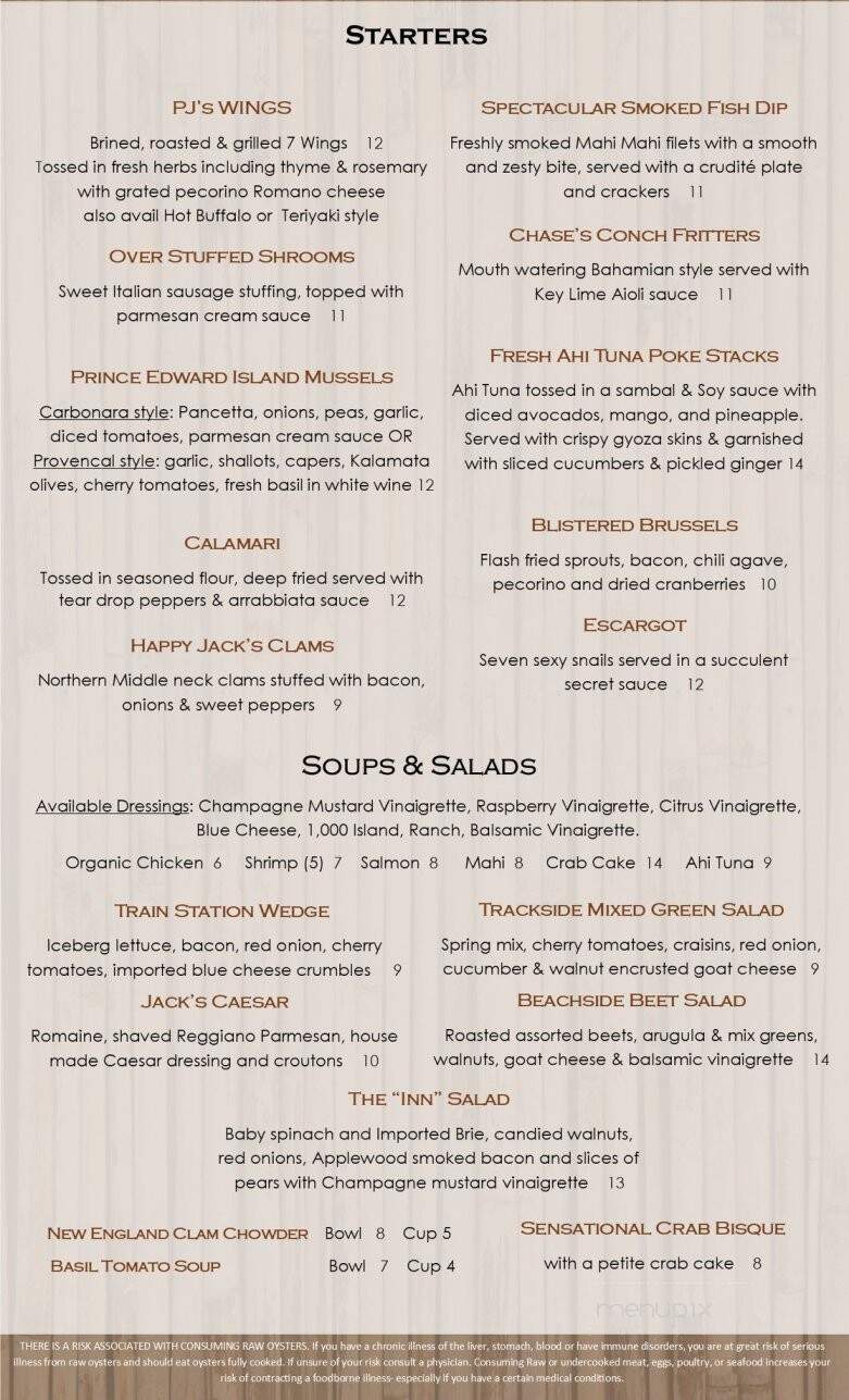 Pineapple Jacks Bistro - Jensen Beach, FL menu_pic