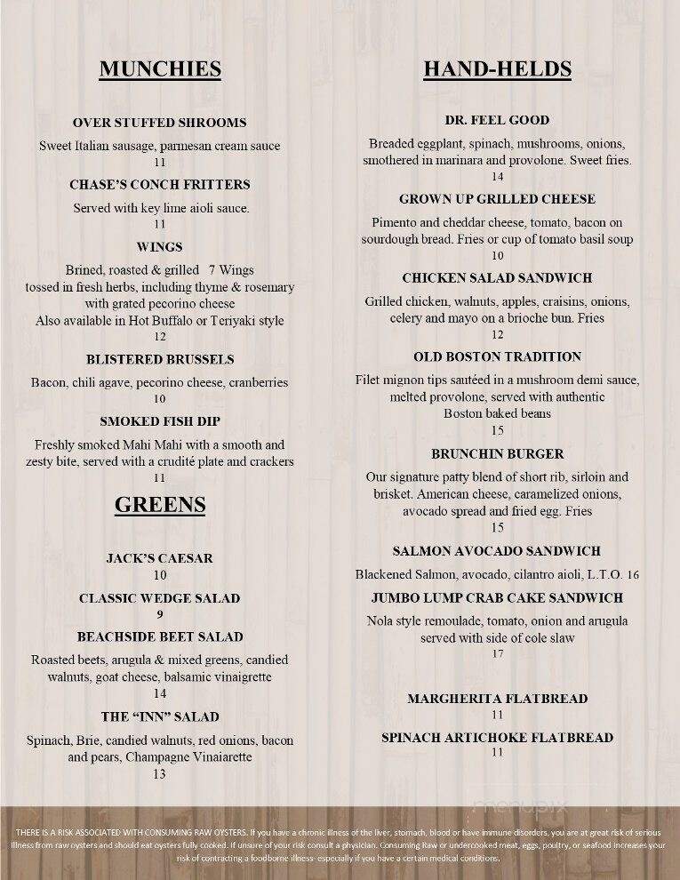 Pineapple Jacks Bistro - Jensen Beach, FL menu_pic