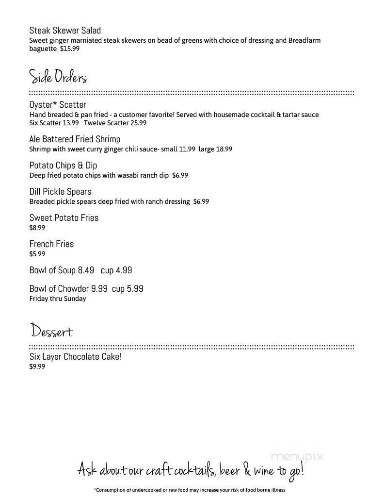 Edison Inn - Bow, WA menu_pic