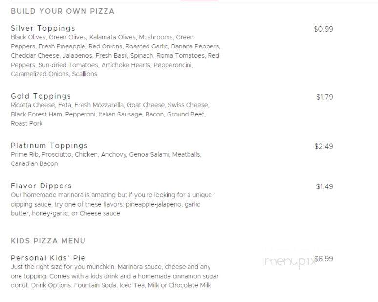 Big Daddy's Pizzeria - Sevierville, TN menu_pic