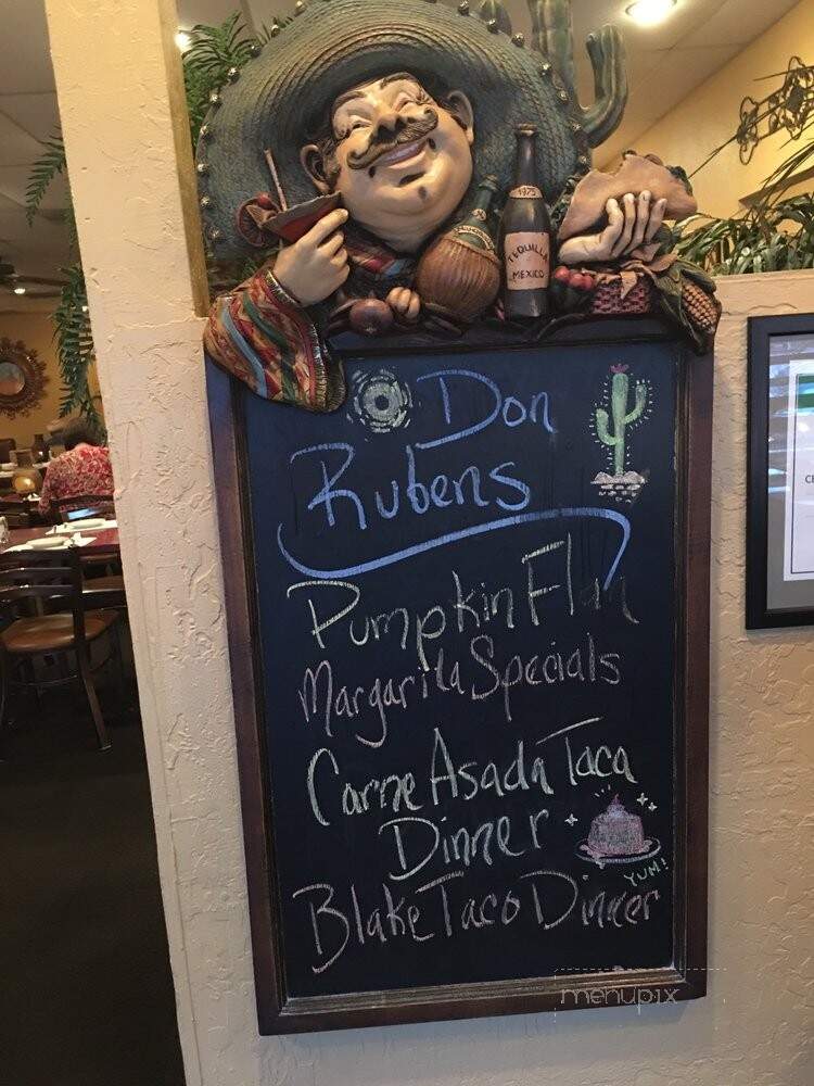 Don Ruben's Mexican Restaurant - Glendale, AZ menu_pic