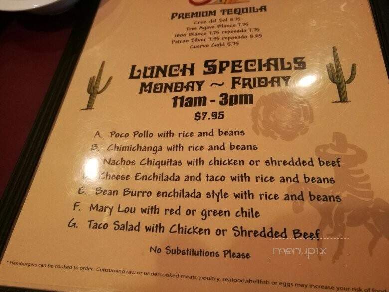 Don Ruben's Mexican Restaurant - Glendale, AZ menu_pic